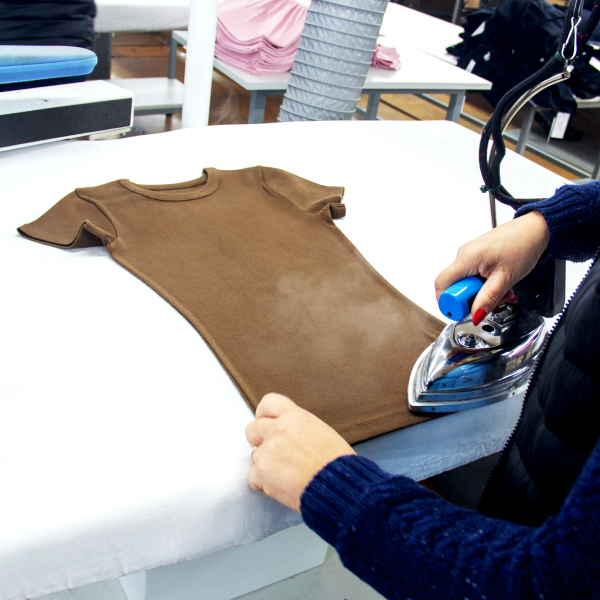 Factory machine sewing clothes